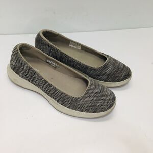 SKECHERS Go-Step Lite Comfort Slip On Flats Shoes 14477 Women's 8 Gray GogaMax